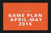 GAME PLAN APRIL-MAY CCCP APPROACHES 2016cccpapproaches.weebly.com/uploads/6/8/9/5/68957941/... · GAME PLAN APRIL-MAY 2016 CCCP APPROACHES. Draft is due Monday April 4 Reader Report
