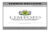 TENDER BULLETIN - Limpopo Provincial Treasury...TENDER BULLETIN NO. 42/2013/14 FY 20 MARCH 2014 This document is also available on the internet on the following website:LIMPOPO PROVINCIAL