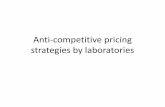 Anti-competitive pricing strategies by laboratoriesfederation.ens.fr/wheberg/parischoeco/formation... · –Losses on market B: 75 000 €in 1999-2000, very small. –Gains on market