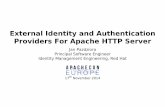 External Identity and Authentication Providers For Apache HTTP … · External Identity and Authentication Providers For Apache HTTP Server Jan Pazdziora Principal Software Engineer