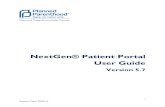 NextGen® Patient Portal User Guide · forms to your NextGen Patient Portal account, an email notification is sent to your email address. Spam blocking software used by email providers
