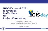 INDOT’s use of GIS to leverage Traffic Data for Project ... Day - INDOT's use... · and Scheduling Project Management System (SPMS) GIS used to set project limits and identify intersections