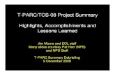 T-PARC/TCS-08 Project Summary Highlights, Accomplishments ...€¦ · T-PARC/TCS-08 Project Summary Highlights, Accomplishments and Lessons Learned Jim Moore and EOL staff Many slides
