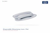 Disposable Vitrectomy Lens: Flat - D.O.R.C Other disposable lenses available: â€¢ Disposable Vitrectomy