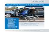 The Milford Person Lift & Mobile Base - Mobility Engineering · The Milford Person Lift & Mobile Base Key Features The aluminium Milford body weighs less than 8kg (17.5 lbs) Lifts