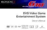 Entertainment System SURROUND SOUND DVD/Video Game · Congratulations on owning a Rosen Entertainment System! Here’s a partial list of some things you can do with your system: ·