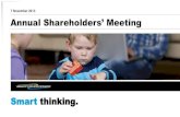 7 November 2013 Annual Shareholders’ Meetingimg.scoop.co.nz/media/pdfs/1311/2013_Mighty_River_Power... · 2013-11-07 · ANNUAL SHAREHOLDERS’ MEETING ... Doug Heffernan William