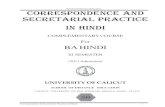 School of Distance Education CORRESPONDENCE …...38/1294, ‘APPU GHAR’ P.O. EDAKKAD, CALICUT - 5 Layout: Computer Section, SDE (c) Reserved Correspondence & Secretarial Practice