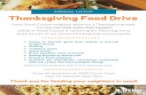Thanksgiving Food Drive - LiftUp Routt County · Thanksgiving Food Drive Every Routt County neighbor deserves a Thanksgiving meal, and you can help make that happen! LiftUp of Routt