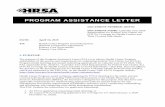 PROGRAM ASSISTANCE LETTER · DOCUMENT NUMBER: 2019-02 . DOCUMENT NAME: Calendar Year 2020 Requirements for Federal Tort Claims Act (FTCA) Coverage for Health Centers and Their Covered