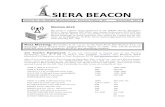 SIERA BEACON - cvhams.com Beacon-2017-11.pdf · COMTEST SYSTEMS 3100 service monitor Est. 3500 Est. 1500 LEADER LBO522 20 mhz oscilloscope 60 ELENCO F1000 frequency counter Est. 50.00