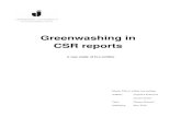 Greenwashing in CSR reports - DiVA portal932386/FULLTEXT01.pdf · environmental performance and gives the stakeholder a view of the entity´s manages the sustainable development (KPMG,