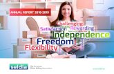 Challenging Satisfaction QualityRewarding Difficult ... · Freedom Flexibility Commitment Profitabe Opportunity comfortable Difficult Money Quality Independence ANNUAL REPORT 2018-2019