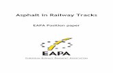 Asphalt in Railway Tracks - Homepage - EAPA...EAPA - Asphalt in Railway Tracks 5 An asphalt construction may consist of one or more separate layers of possibly different composition.