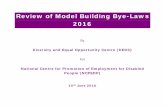 Review of Model Building Bye-Laws 2016 - ncpedp.org€¦ · • The National Building Code (NBC) 2016 was released by the Bureau of Indian Standards (BIS) in March, 2017. NBC 2016