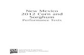 New Mexico 2012 Corn and Sorghum Performance Testsaces.nmsu.edu/pubs/variety_trials/12CornSorghum.pdf · 2018-02-21 · New Mexico 2012 Corn and Sorghum Performance Tests New Mexico