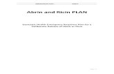 Abrin and Ricin PLAN - Department of Health€¦ · The Abrin and Ricin Plan is intended for use by Australian, and state and territory, government health agencies, involved in managing