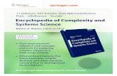 11 Volumes, 593 Articles, Over 600 Contributors, Print ... · 11 Volumes, 593 Articles, Over 600 Contributors, Print – eReference – Bundle Encyclopedia of Complexity and Systems