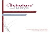 Celebrating student scholarship and faculty mentorship · Friday 11:30am-12:30pm Social Sciences Research Poster Presentations FAC Main Theatre Lobby Poster Session Friday 11:30am-1:30pm