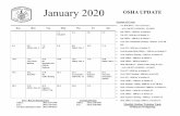 January 2020 OSHA UPDATE - colletonfire.comcolletonfire.com/Departmental Calendar.pdf · 9 C 10 A OSHA - Sta. 3 Fire Comm. Meeting 11 B IST (OSHA) Westside Drill Explorer (OSHA) 12