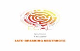 LATE-BREAKING ABSTRACTS - Inria Late-Breaking Abstracts Booklet of the 14th European Conference on Artificial
