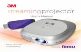 projector...Game on. The 3M Streaming Projector is compatible with the Roku® Game Remote for Streaming Stick (available late October, sold separately), so you can fling some birds,