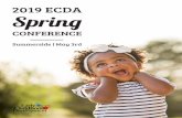 2019 ECDA...2019 ECDA Spring Conference 5 Session A Early Childhood Anxiety This full-day workshop occurs in two parts, with the morning session focusing on defining anxiety clearly
