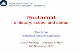 RooUnfold - Indico · 2018-11-21 · • 10/2011: last release version 1.1.1 • Continuing development in SVN • 10/2011: Add propagation of response matrix uncertainties • 05/2015: