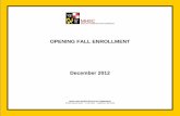 Opening Enrollment Fall 2012 - MHEC...Towson University’s enrollment increased by 496 students (2.3% of enrollment), though UMBC’s 3.3% increase (438 students) rep resented the