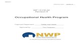 Occupational Health Program - U.S. Department of Energy's ... · The WIPP Occupational Health Program gives information on the policies, objectives, and functions of the program.