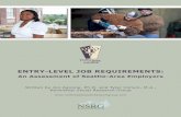 ENTRY-LEVEL JOB REQUIREMENTS...requirements for entry-level jobs and the determinants of hiring decisions for these positions prompted the follow-up research conducted in this report.