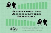 Auditing And Accounting MAnuAl - MD-DE-DC ELKS ASSOCIATION · Auditing and Accounting Manual: Grammatical corrections made. Headers added to Chart of Account for clarity. Section