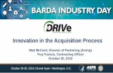 Innovation in the Acquisition Process - DRIVe...Innovation in the Acquisition Process Matt McCord, Director of Partnering (Acting) ... *Accelerator Network will scout out innovative