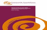 Community foundations: Symposium on a global movement ... · Community foundation grantmaking is based on detailed knowledge of their communities, and expertise in addressing a wide
