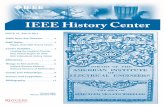 IEEE History Center · 2020-05-11 · The IEEE History Center newsletter is available free to all persons interested in technological history – whether engineers, scholars, researchers,