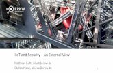IIoT and Security An External ViewIIoT and Security –An External View 2018-04-19 Matthias Luft, mluft@ernw.de Stefan Kiese, skiese@ernw.de 2 ERNW o Vendor-independent o Established