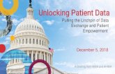 Pulling the Linchpin of Data Exchange and Patient ......Pulling the Linchpin of Data Exchange and Patient Empowerment Unlocking Patient Data December 5, 2018 A Briefing from AMIA and