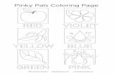 Pinky Pals Coloring Page - Amazon S3€¦ · c 2016 Pinky ChenilleTM Addendale Press, LLC  Pinky Pals Coloring Page