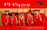 PHSpirit - Paraclete High School · 2018-09-11 · PHSpirit. FALL 2018. PHSpirit is published biannually . by the Advancement Office at Paraclete High School for alumni and friends.
