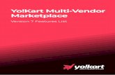 Yo!Kart Multi-Vendor Marketplace · YO!KART MULTI˚VENDOR MARKETPLACE VERSION 7 FEATURES LIST 04 Frontend Key Features Marketplace, allows you to sell products from 1000s of vendors