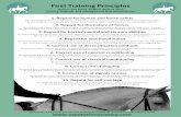 First Training Principles - ESI Education · First Training Principles Human and horse welfare depend upon training methods and management that demonstrate: This poster is a summary
