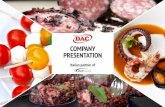 COMPANY PRESENTATION...COMPANY PRESENTATION Italian partner of IDENTITY DAC is a leading company in food & beverage distribution for the national Italian Ho.Re.Ca. channel and institutional