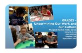 GRADES – Undermining Our Work and our Culture · GRADES – Undermining Our Work and our Culture Thurgood Marshall Middle School Michelle Irwin Kate Moffatt ... Grades are undermining