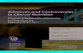 Advances and Controversies in Clinical Nutritionasn-cdn-remembers.s3.amazonaws.com/edbeda505f5c... · Advances and Controversies in Clinical Nutrition Program & Registration Information