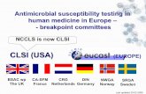 Antibiotic susceptibility testing in Europe · Last updated 20-02-2005 EUCAST •anetwork of national breakpoint committees, experts and industry involved in antimicrobial susceptibility