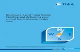Disclosure Assist User Guide: Creating and delivering your ... · Disclosure Assist® User Guide: Creating and delivering your annual fee disclosure notice May 2020 Note: TIAA cannot