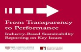 From Transparency to Performance - IRI · 2018-10-30 · FROM TRANSPARENCY TO PERFORMANCE V Deciding which data points should be disclosed and by whom is critical for the success