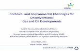 Technical and Environmental Challenges for · Technical and Environmental Challenges for Gas and Oil Developments . UNGI . ... Mese (2000) 2500 2550 2600 2650 2700 2750 2800 2850