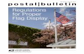 Postal Bulletin 22470 - June 22, 2017 · 471.1 Which May Be Displayed Except as governed by host facilities as noted in 472.21, the only flags to be displayed at postal facilities
