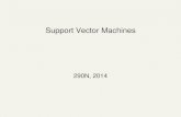 Support Vector Machines - UCSBtyang/class/290N14/... · 6 Support Vector Machine (SVM) Support vectors Maximize margin SVMs maximize the margin around the separating hyperplane. A.k.a.